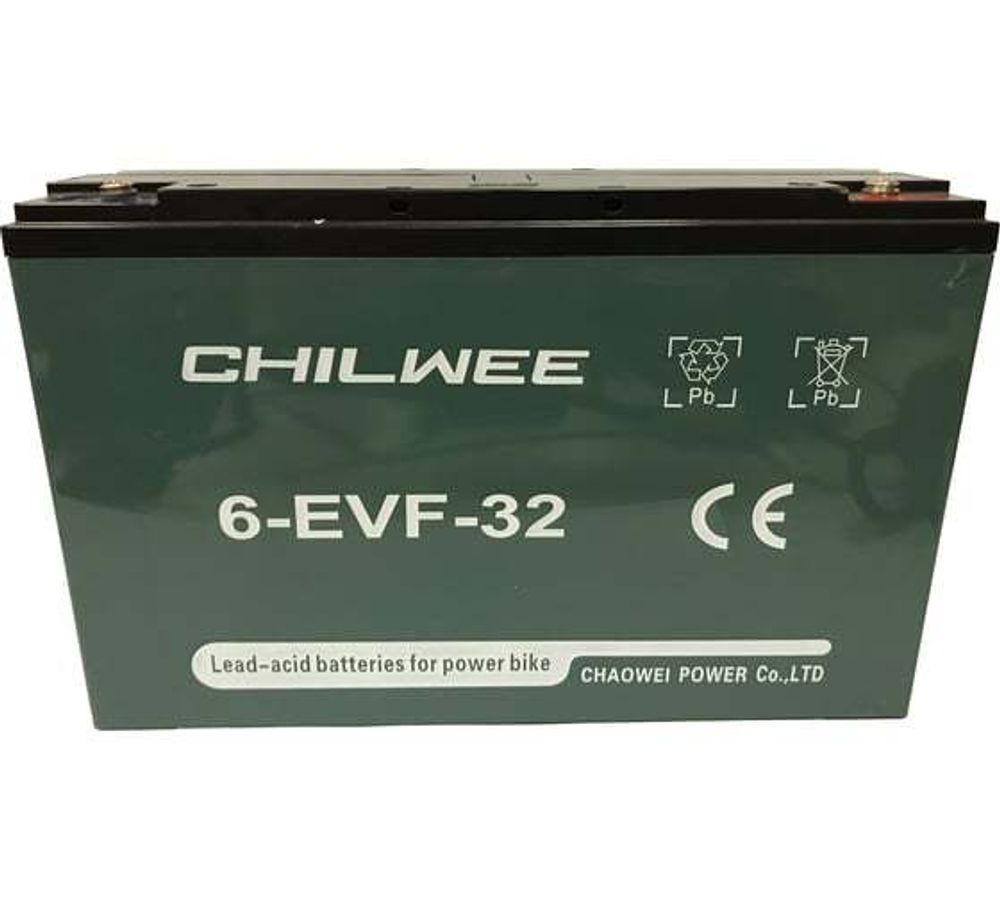 Тяговый аккумулятор CHILWEE 6-EVF-32 (34Ач/12В) GEL