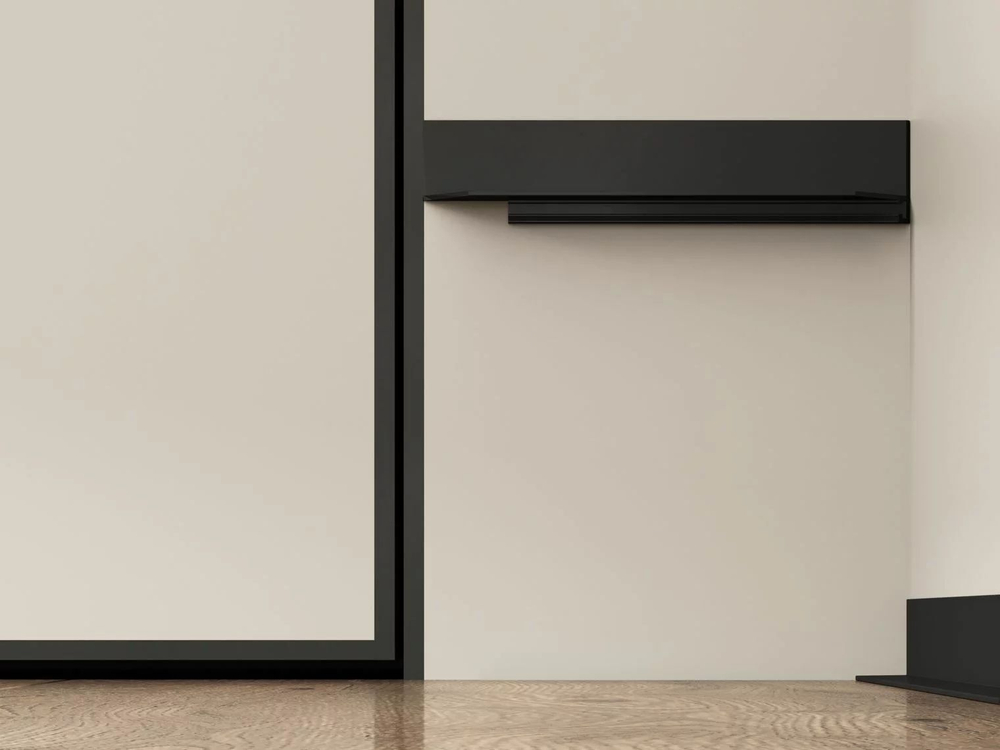 Микроплинтус L-образный шампань анодированный алюминиевый Laconistiq Micro-L MAX 36x16x2450 мм