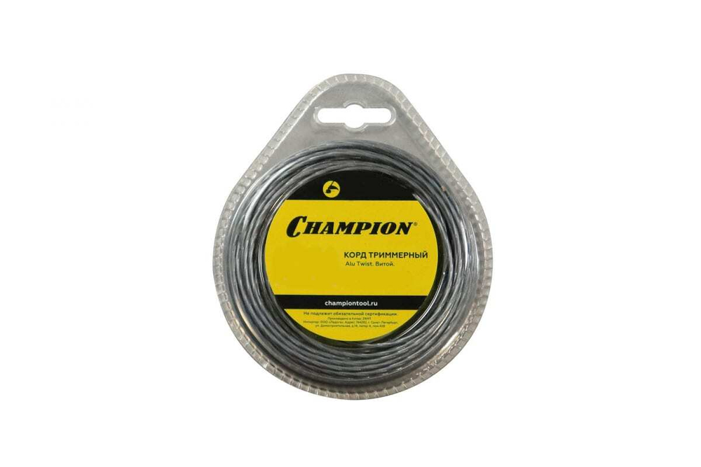 Корд триммер (леска) 3,0мм, 25м Champion витой