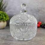 Сахарница с крышкой 10,5*13,5см, стекло, B150147