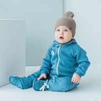 Комбинезон с капюшоном "Деним" утепленный 0+