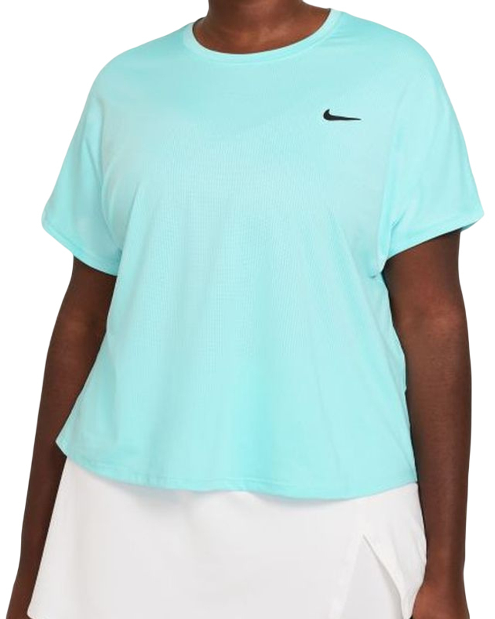 Женская теннисная футболка Nike Court Dri-Fit Victory Top SS Plus Line W - copa/black