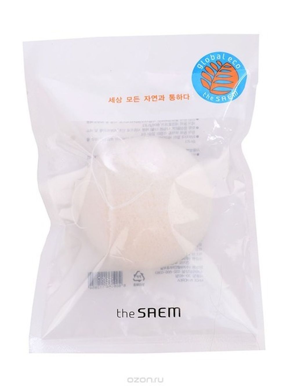 THE SAEM Спонж конняку 100% Konjaku Cleansing Spounge