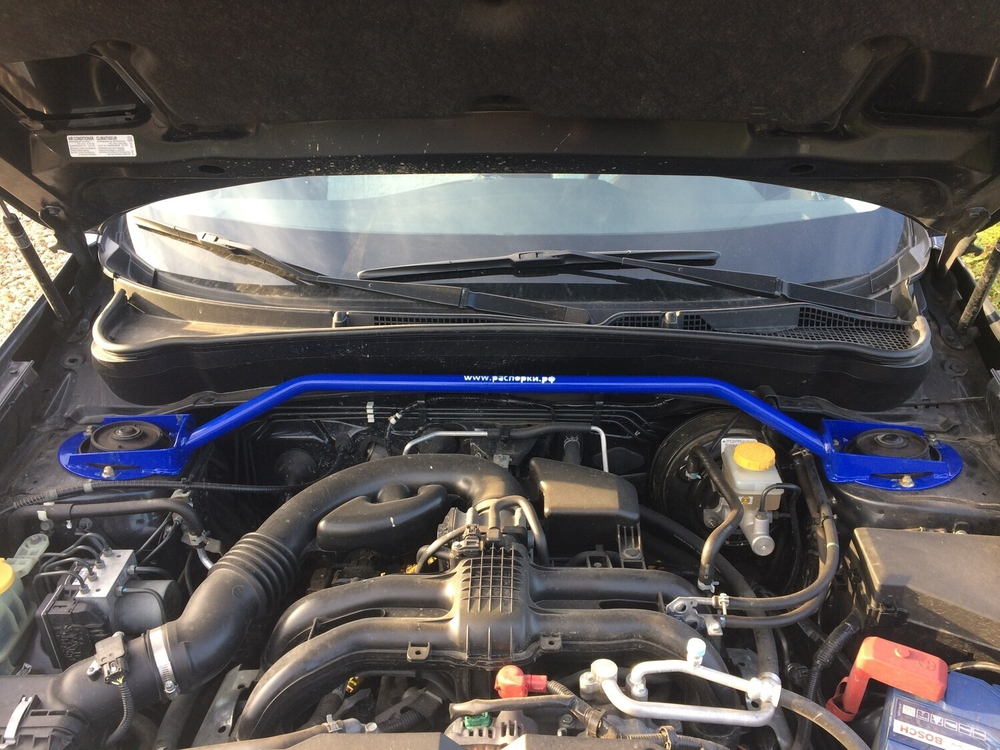 Распорка передних стоек (цельная) Subaru Forester 3 (SH) и Subaru Impreza (GH)