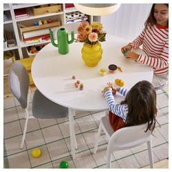 IKEA RIDSTIG  (ИКЕА РИДСТИГ)  -  Ковер безворсовый - кремовый/зеленый 133х195 см