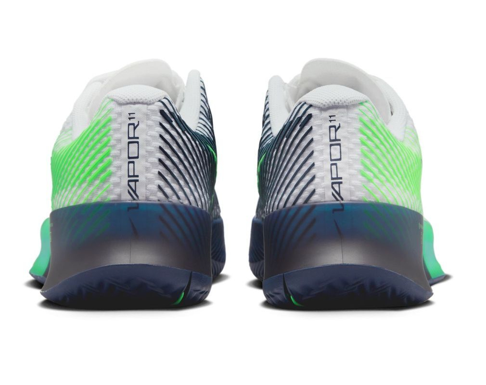 Мужские кроссовки теннисные Nike Zoom Vapor 11 Clay - white/green strike/midnight navy