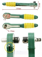 Ключ-трещотка Quick Ratchet, торцевой ключ 6,35, пневматическая отвертка с головкой 1/4 дюйма