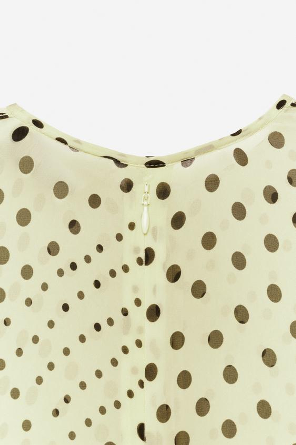 ZARA ПЛАТЬЕ В ГОРОШЕК — THE ITEM ZARA WOMAN, ВАНИЛЬНЫЙ