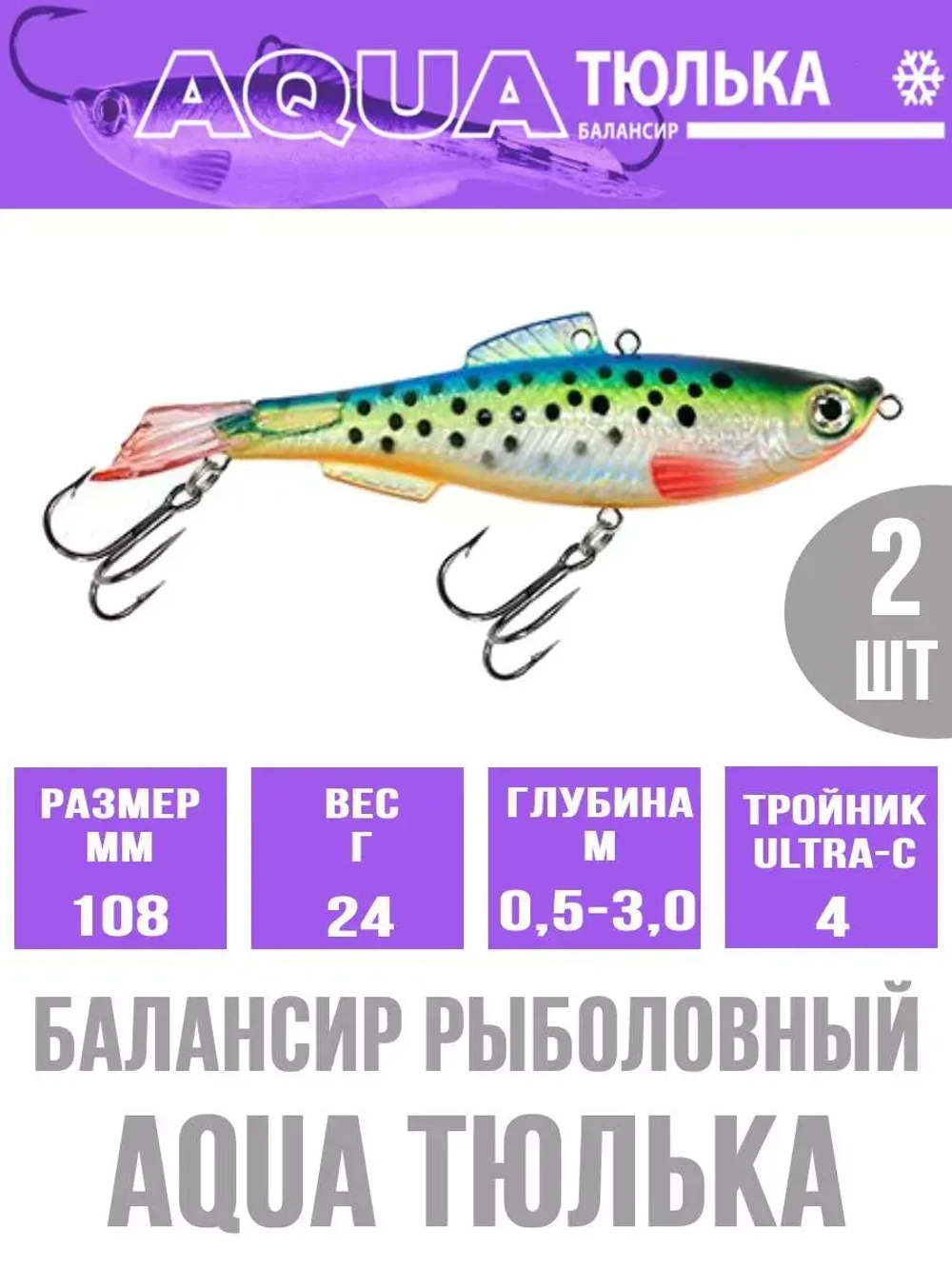 Балансир для рыбалки AQUA ТЮЛЬКА