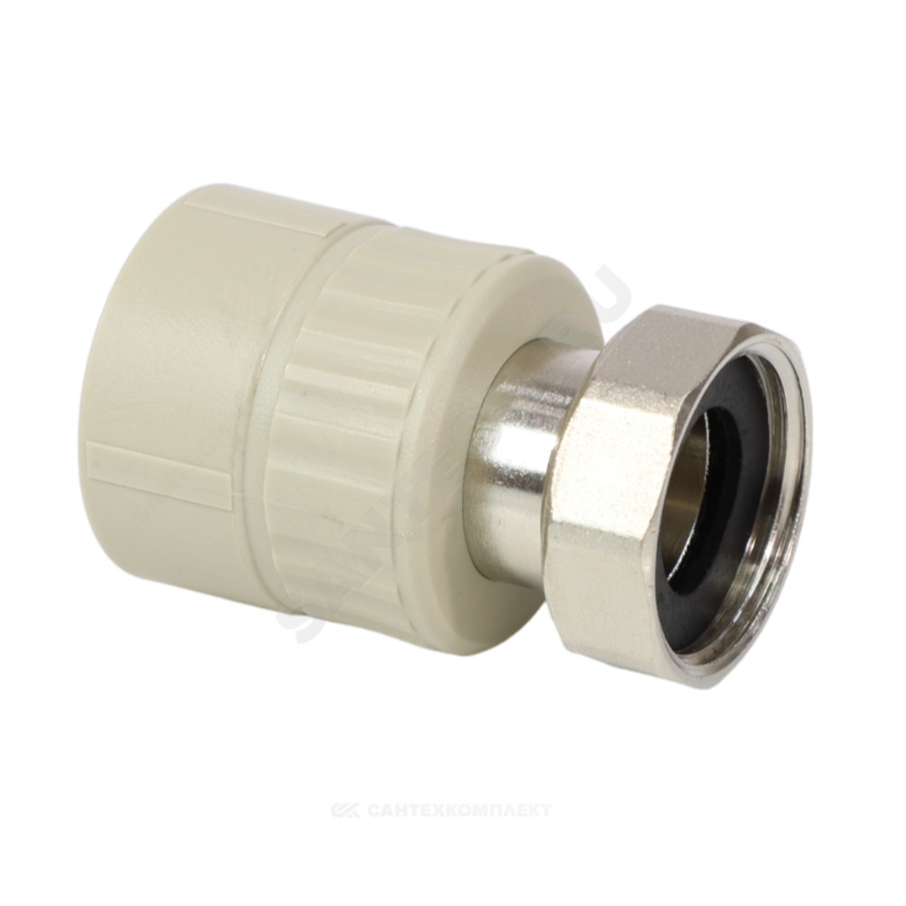 Муфта PP-R комбинированная серая Дн 32х1 1/4" с накидной гайкой VALFEX 10139132Г