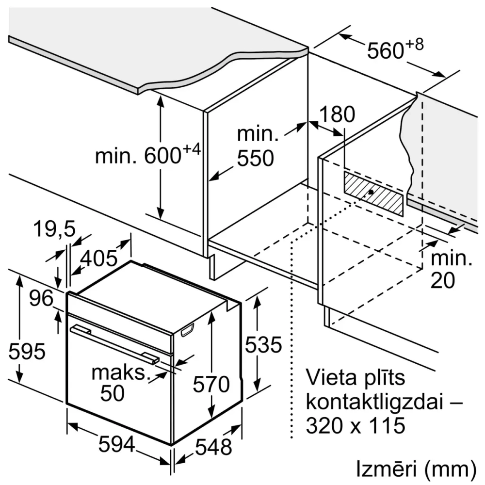 Духовой шкаф Bosch HBA530BB0S