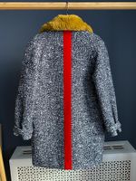 Новое шерстяное пальто Little Pushkin с меховым воротником, 116