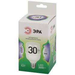 Лампа светодиодная ЭРА GREEN LINE LED POWER T70-30W-865-E27 GL 30Вт колокол холодный свет Е27 | Лампы cветодиодные POWER