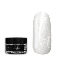 Grattol Camouflage Gel White Glow 03 - Гель молочный с шиммером, 15 мл