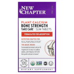 New Chapter, растительный кальций, Bone Strength Keep Care™, 120 веганских тонких таблеток
