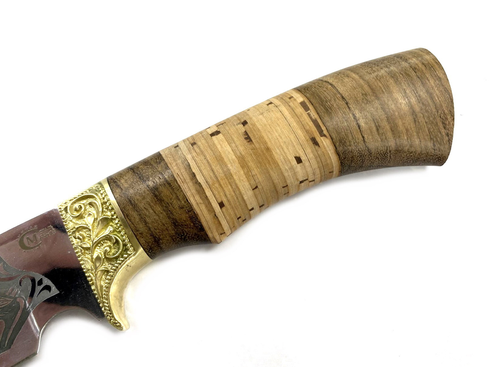 Нож Лорд 65Х13 с гравировкой, дерево