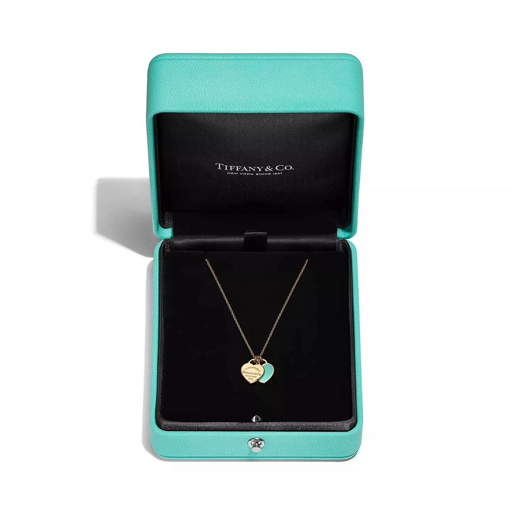 Подвеска из жёлтого золота 18k с красной эмалью, Tiffany ⚜️ Love return T&Co.