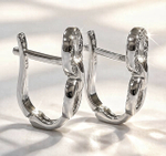 Ювелирные серьги из серебра 925 пробы