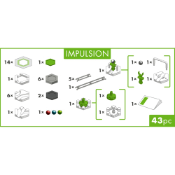 Дополнительный набор Ravensburger GraviTrax GO Impulsion 200154 200154 43 детали