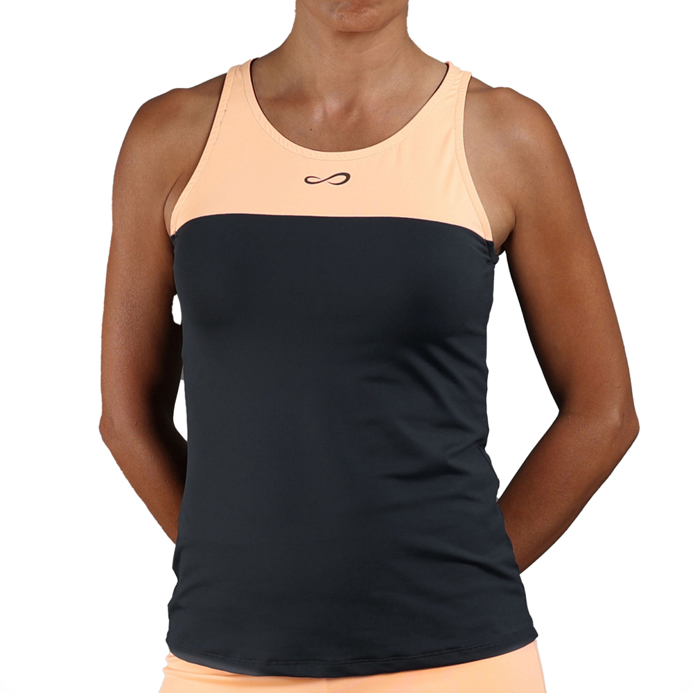 Женская теннисная майка Endless Lace Tank Top Women - Black, Apricot