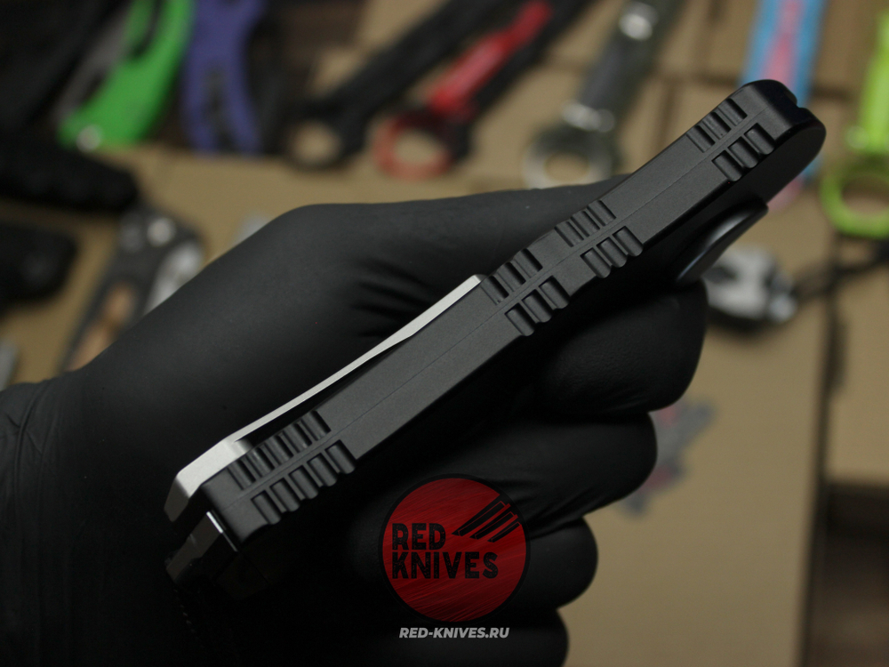 Нож Heretic Hydra V4 Single Edge T/E Tanto - черная рукоять, светлый клинок
