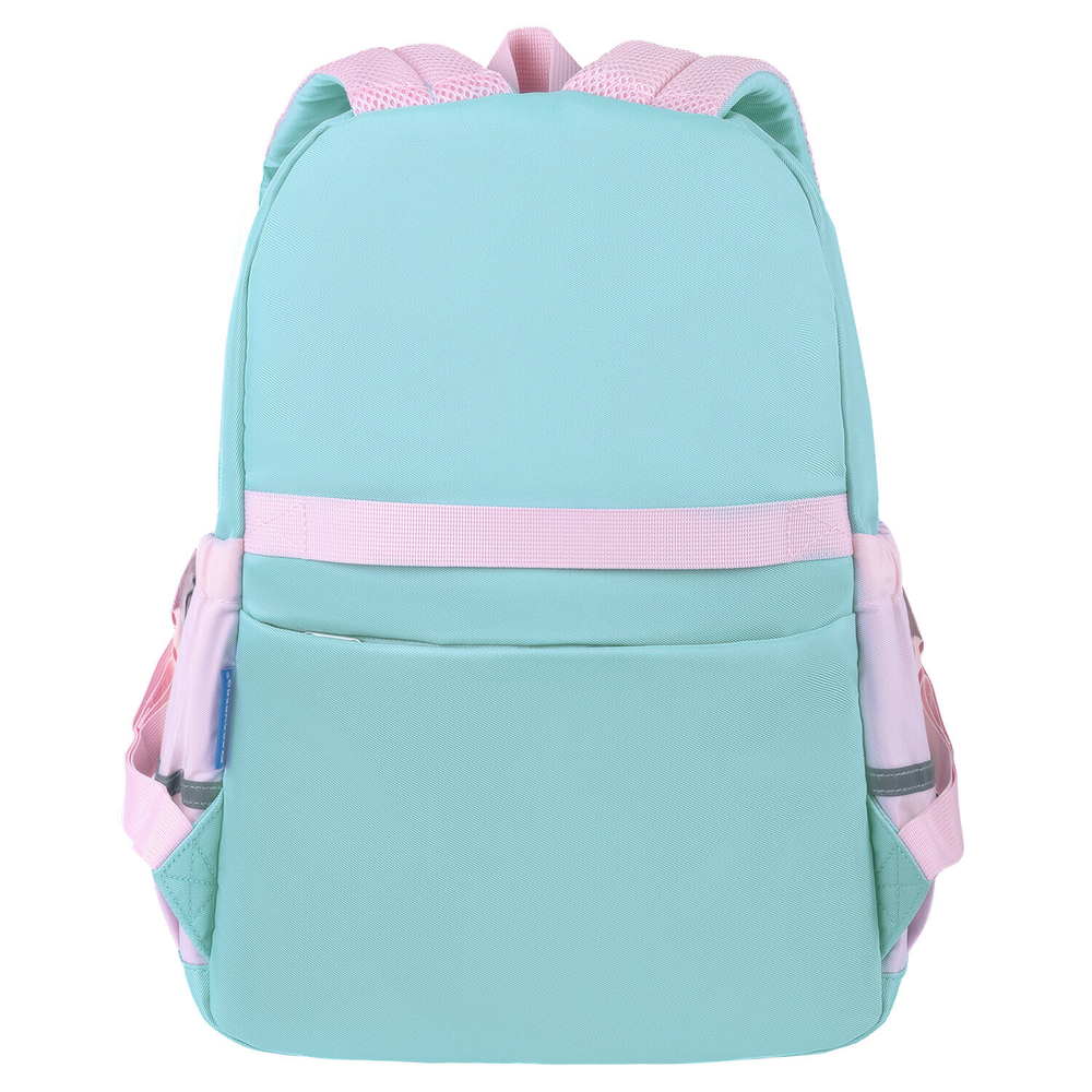 Рюкзак BRAUBERG PASTEL с термонашивками в комплекте, "Funny clouds", мятный, 40х29х14 см, 271421