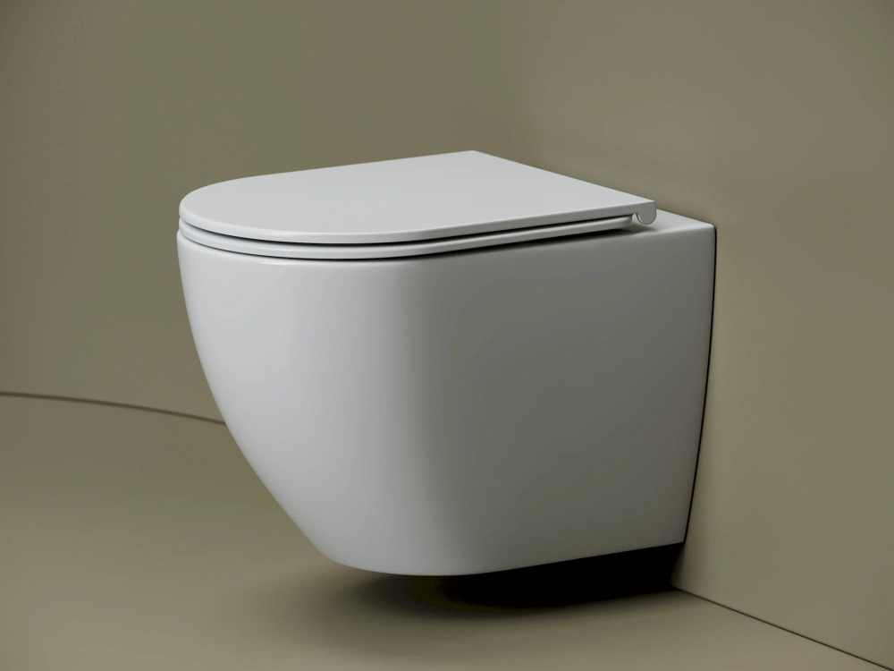 Унитаз подвесной Ceramicanova Амато (Amato) CN4013T торнадо, с сиденьем микролифт, белый