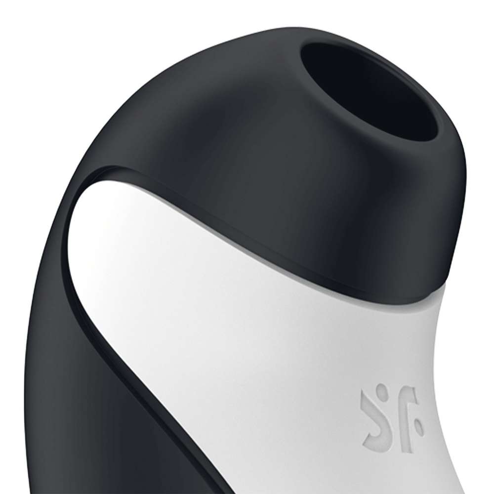 Вакуумно-волновой стимулятор с вибрацией Satisfyer Orca, черно-белый