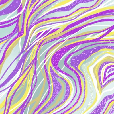 Light Multicolor pattern with curves. Bright sample with colorful bent lines, shapes.