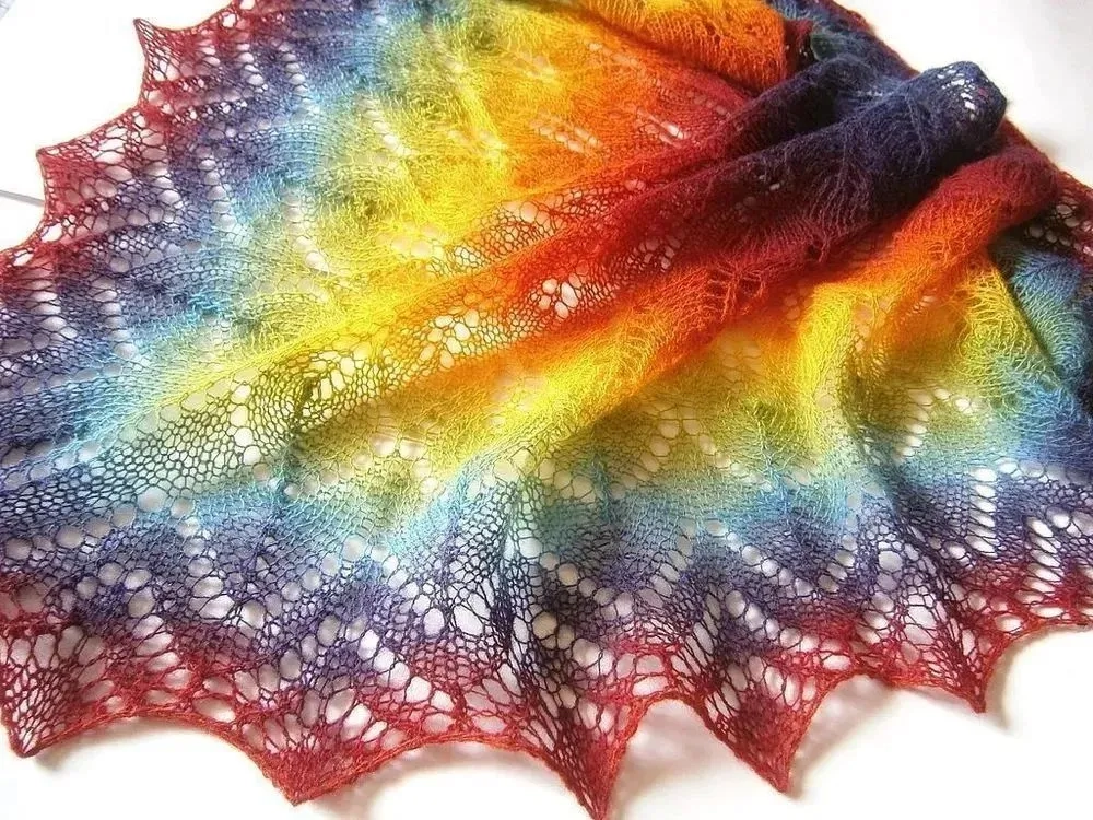 Пряжа Mohair Delicate Color Flow, 100г, 500м, 85%акрил, 10%шерсть, 5%мохер (цена за 1шт)