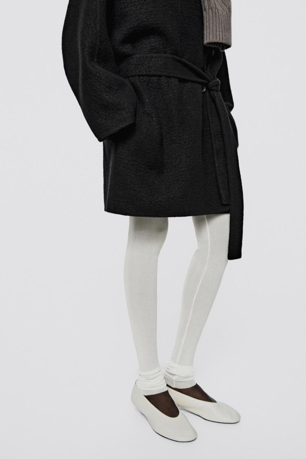 Massimo Dutti Легинсы из 100% шелка - Limited Edition, белый