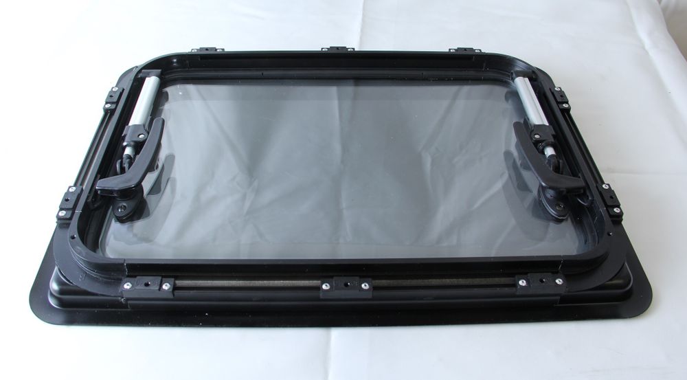 Окно откидное Mobile Comfort W8050R 800x500 мм, штора рулонная, антимоскитка