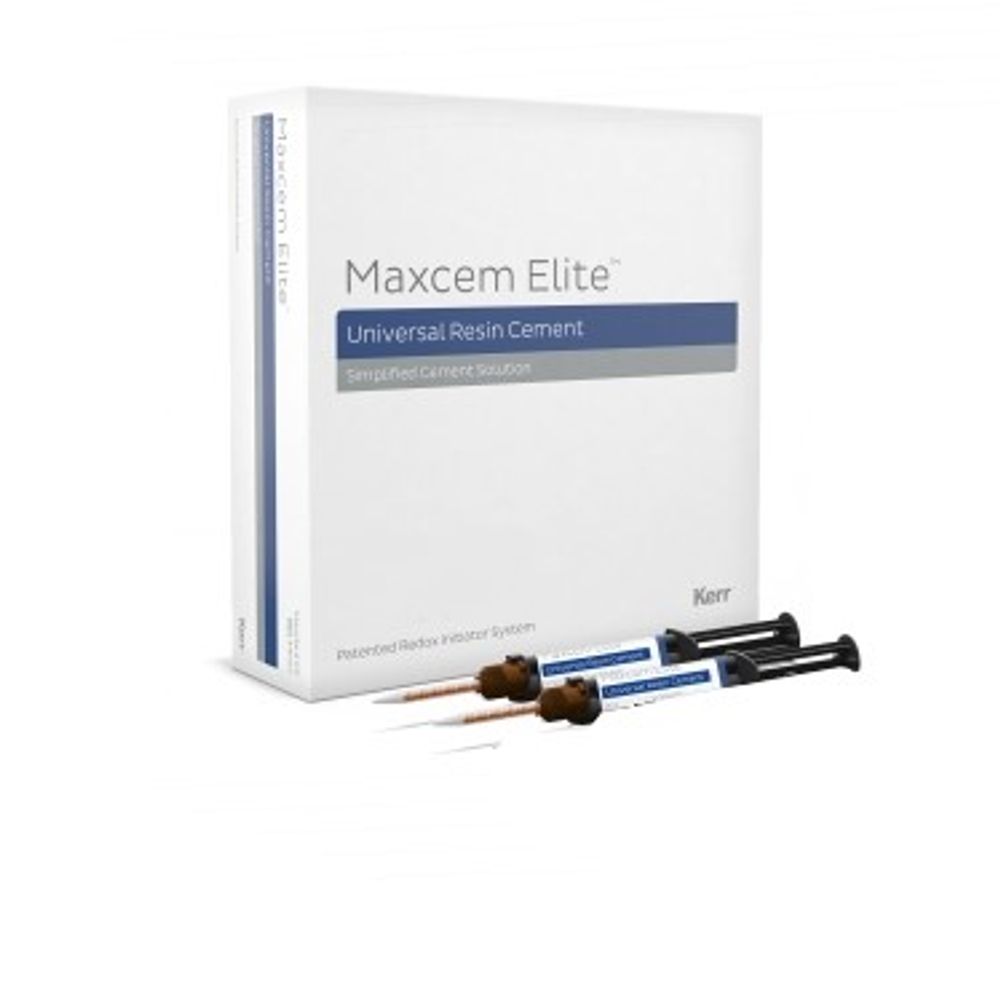 Maxcem Elite Value Kit Набор: Maxcem Elite (2шпр.*5гр.) прозрачный + Temp-Bond NE (11,7гр.), 34056