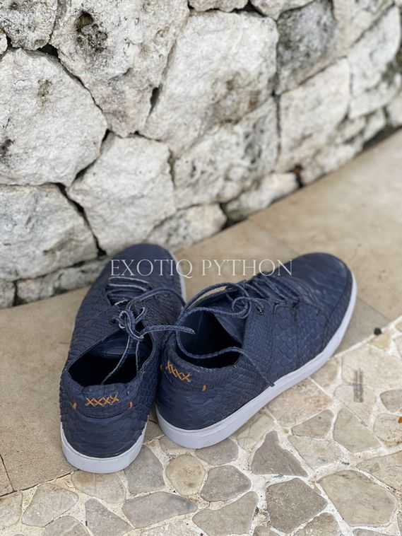 Кеды из кожи питона SH 137