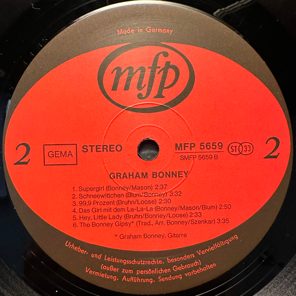 Graham Bonney- Graham Bonney (Германия 1982г.)