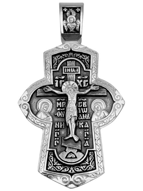Крест из серебра/Чернение