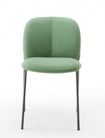 Стул с обивкой Scab Design Mentha Pop, антрацит, зеленый