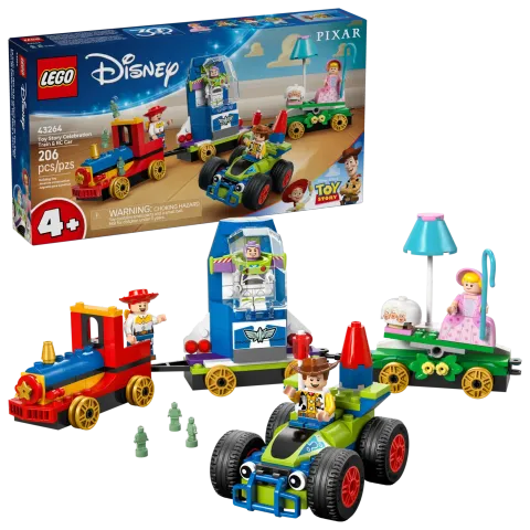 Конструктор LEGO Disney 43264 Праздничный поезд Истории игрушек и радиоуправляемый автомобиль