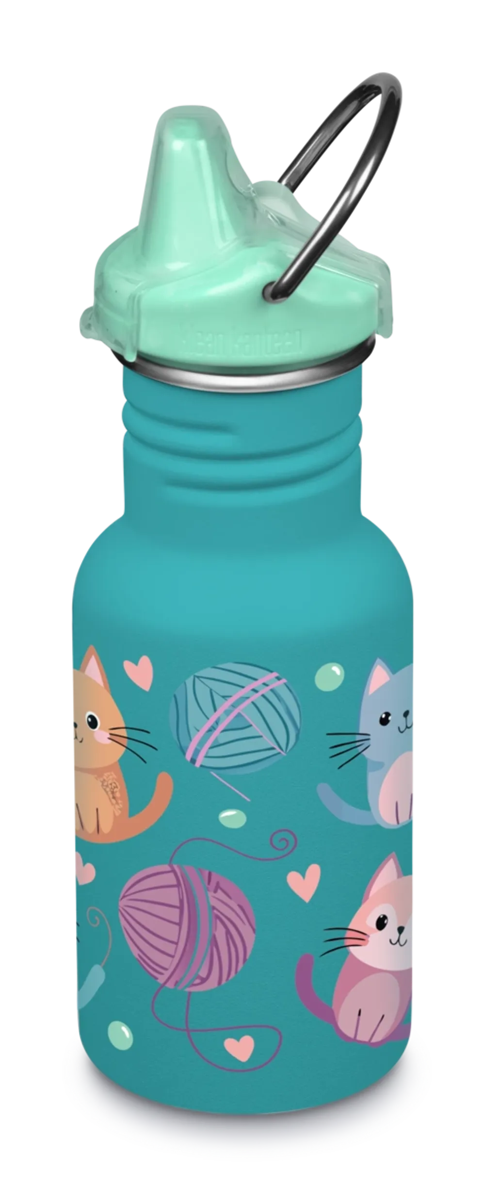 Детская бутылка Klean Kanteen Kid Classic Narrow Sippy 12oz (355 мл) Kittens
