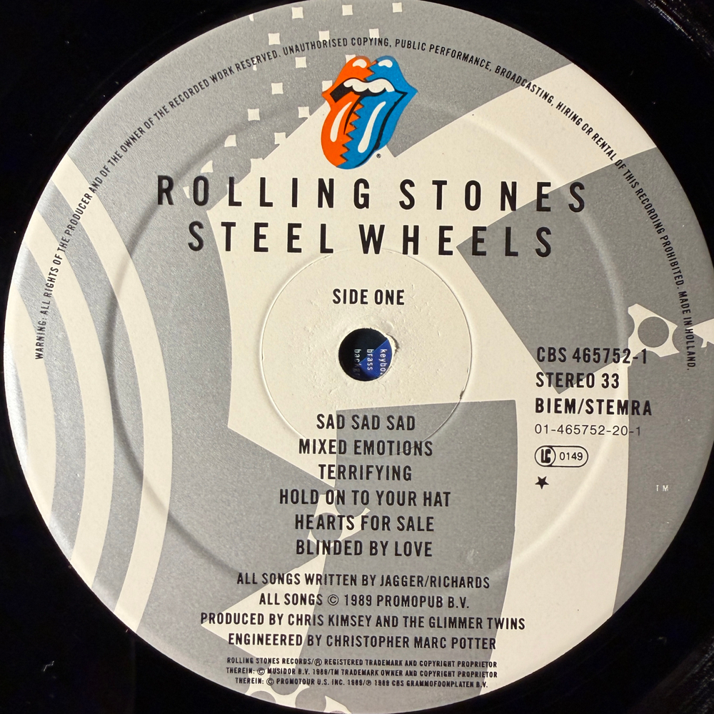 Rolling Stones - Steel Wheels (Голландия 1989г.)