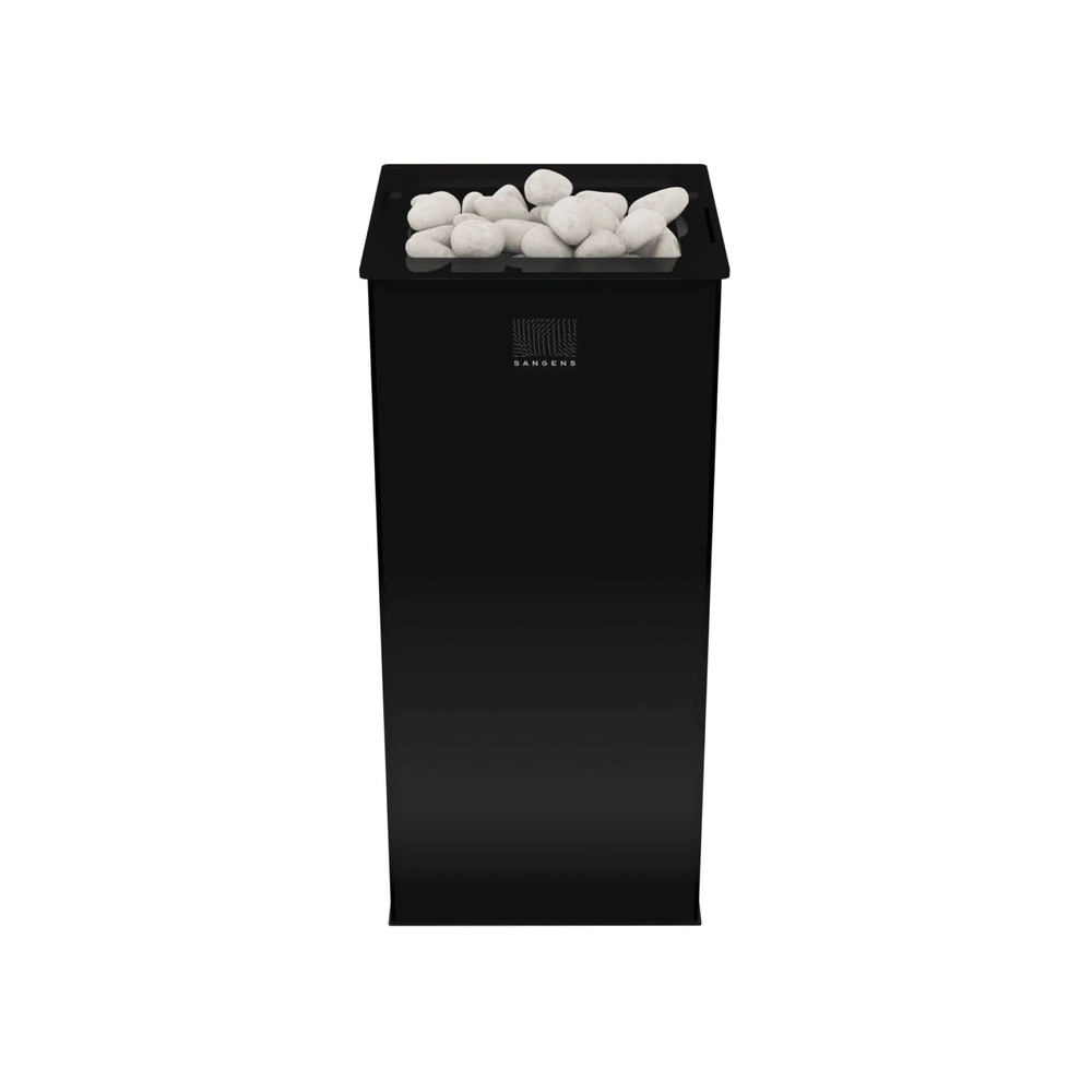 Электрическая печь для бани и сауны Sangens W12G Glass Black (Сангенс В12С Стекло черное)