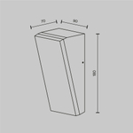 Уличный настенный светильник Outdoor O436WL-L10GF3K1