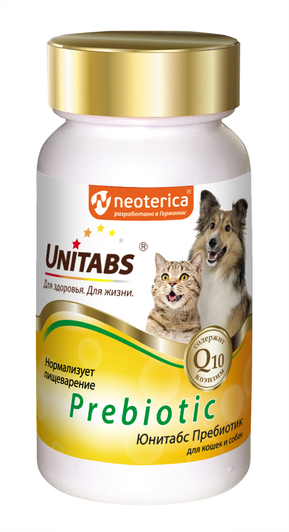 UNITABS Prebiotic Пребиотический комплекс для собак и кошек для нормализации пищеварения (100 таблеток)