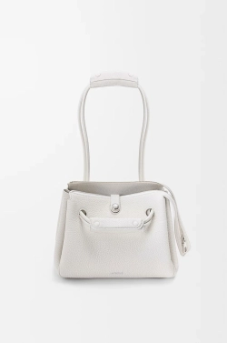 Loewe Маленькая сумка Madrid из мягкой зернистой телячьей кожи, белый