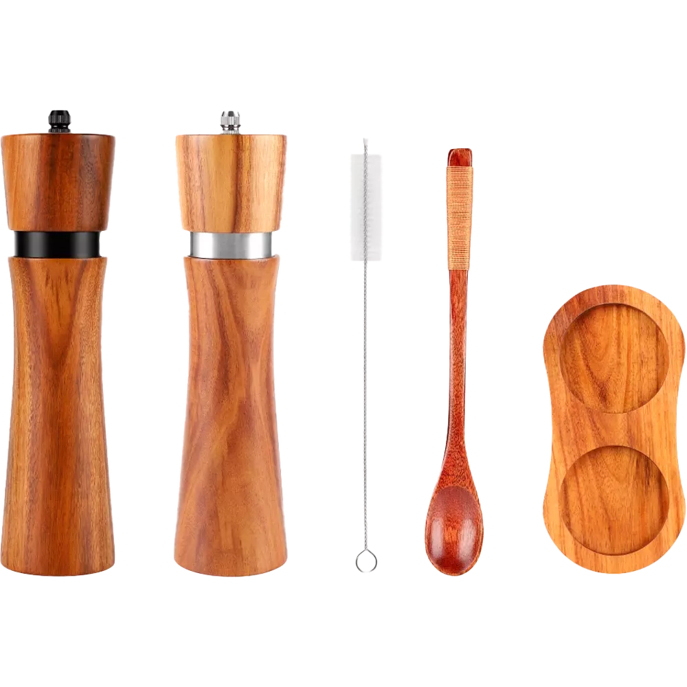 Набор мельниц для специй на подставке GR-02-SET