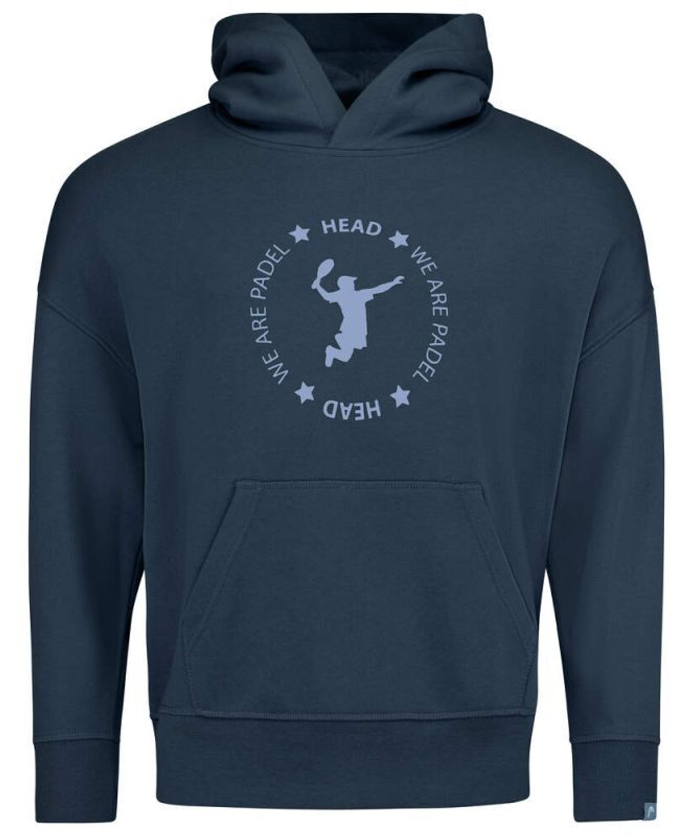 Мужская теннисная кофта Head Padel Hoodie - небесный