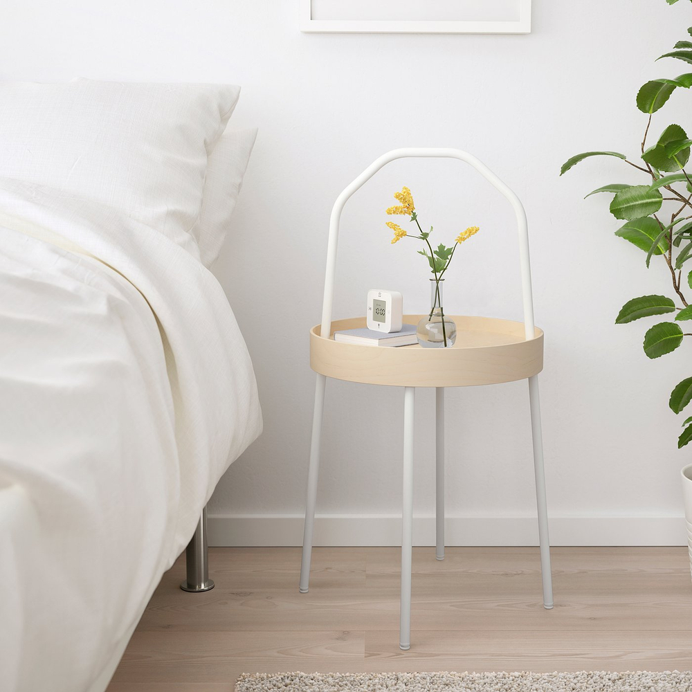 IKEA BURVIK  (ИКЕА БУРВИК)  -  Столик - белый 38 см