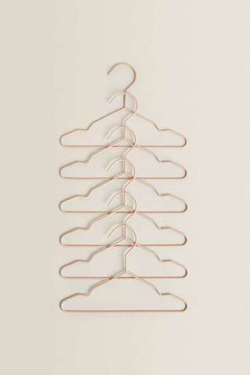 ZARA HOME ДЕТСКАЯ ВЕШАЛКА (НАБОР ИЗ 6 ШТ.) РОЗОВЫЙ