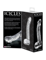 Анальный стимулятор Icicles №61 - 16,5 см. (Цвет: прозрачный)