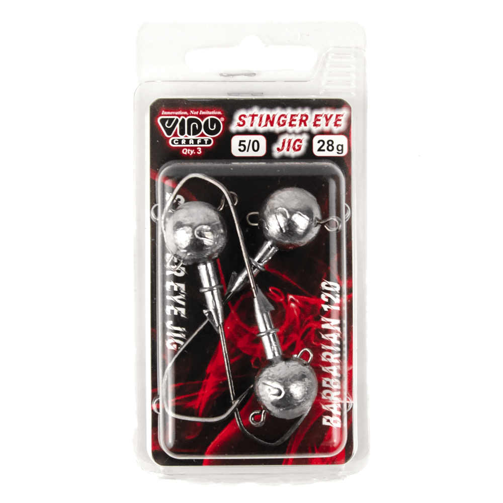 Джиг некрашеный Stinger Eye Jig, крючок Vido Craft VD-079 5/0 (3шт/уп)